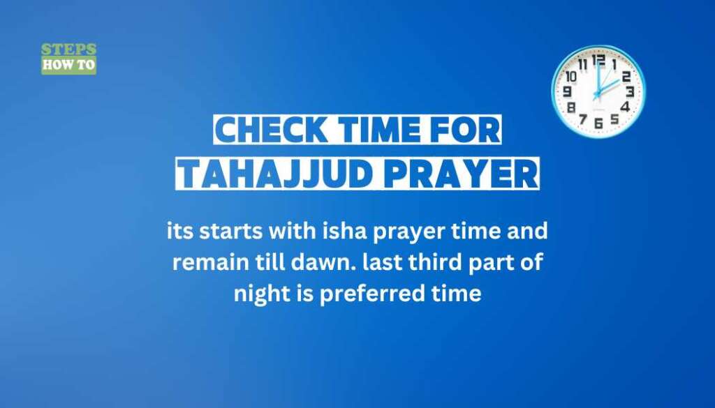 Time of Tahajjud prayer