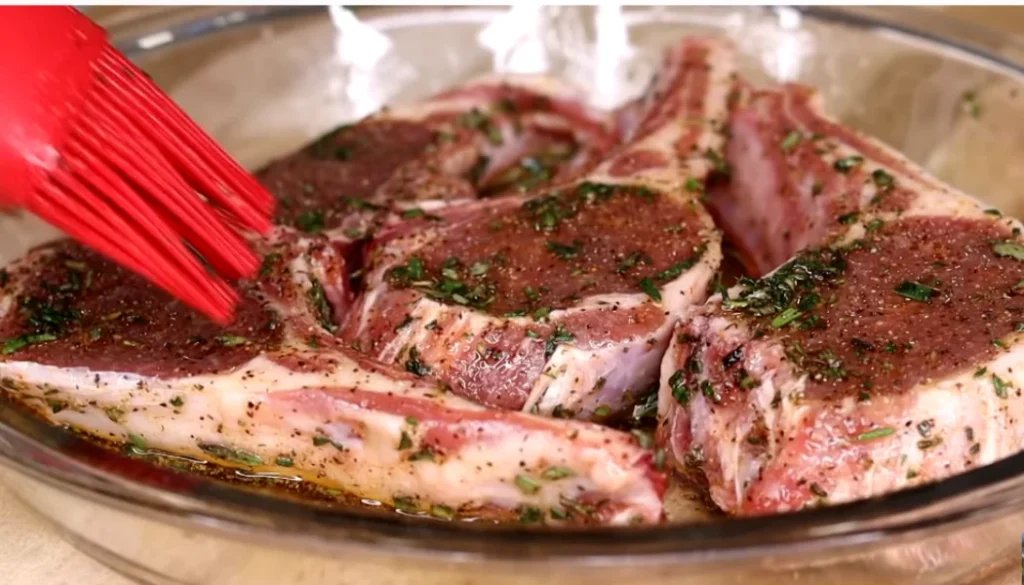 Marinate lambchops